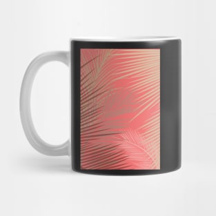 Palms Shadow on Living Coral Mug